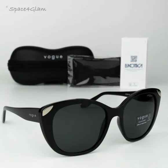 Vogue Women Sunglasses Black Dark Grey Cat Eye VO5457S W44/87 BRAND NEW Sunglasses VO5426S - Black - Dark Grey - Nylon & Propionate  main image 4